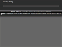 Tablet Screenshot of codepro.org